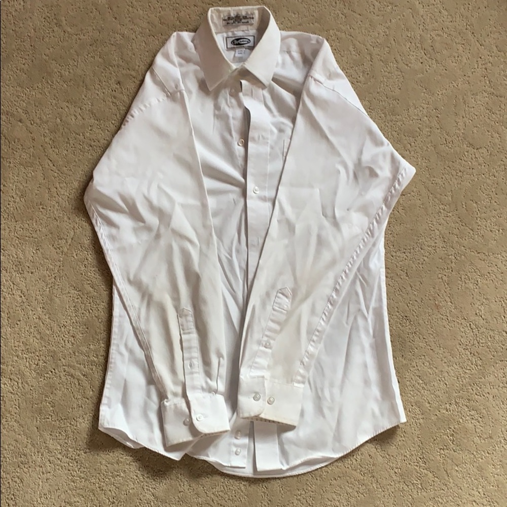 Used white dress shirt
